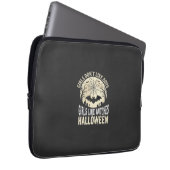 Mädchen mögen Hexen Halloween-Fledermaus-Design_1 Laptopschutzhülle (Vorne Rechts)