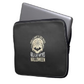 Mädchen mögen Hexen Halloween-Fledermaus-Design_1 Laptopschutzhülle (Vorderseite Links)