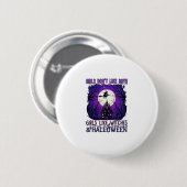 Mädchen mögen keine Hexen-Jungs Halloween Spukhaus Button (Vorne & Hinten)