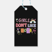 Mädchen mögen keine Jungs Geschenkanhänger (Vorderseite)