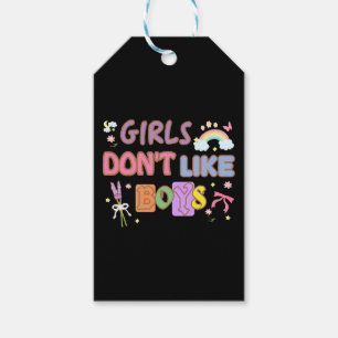 Mädchen mögen keine Jungs Geschenkanhänger
