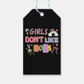 Mädchen mögen keine Jungs Geschenkanhänger (Rückseite)