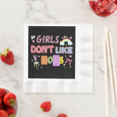 Mädchen mögen keine Jungs Serviette (Beispiel)
