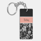 Mädchen-Monogramm-Schlüsselanhänger Schlüsselanhänger (Vorderseite links)