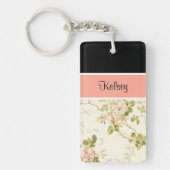 Mädchen-Monogramm-Schlüsselanhänger Schlüsselanhänger (Vorderseite)