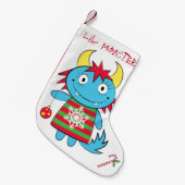 Mädchen-Monster mit Verzierung Kleiner Weihnachtsstrumpf (Vorderansicht (hängend))