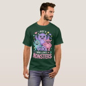 Mädchen Monster vintage T-Shirt (Vorne ganz)