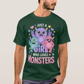 Mädchen Monster vintage T-Shirt
