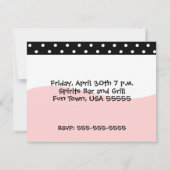 Mädchen-Nacht heraus Bachelorette Einladung (Rückseite)