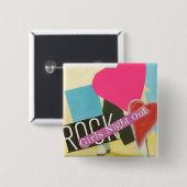 MÄDCHEN-NACHT HERAUS BUTTON (Vorne & Hinten)