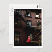 Mädchen Nacht Postkarte (Vorne/Hinten)