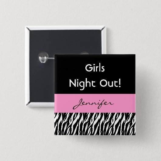 Mädchen-Nachtheraus Button (Vorne & Hinten)