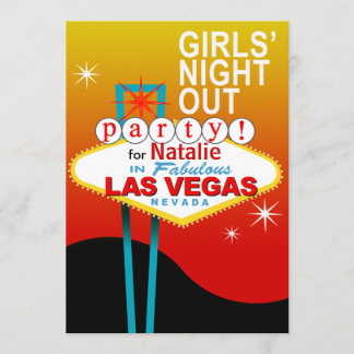 Mädchen-Nachtheraus Party in Las Vegas Einladung