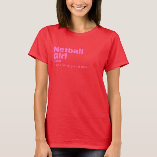 Mädchen - Netball T-Shirt (Vorderseite)