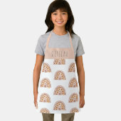 Mädchen Niedlich Boho Regenbogenmuster Personalisi Schürze (Insitu)