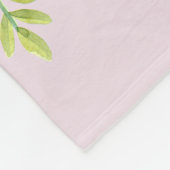 Mädchen Niedlich Lila Blumenzwiebeln Monatlicher M Fleecedecke (Ecke)