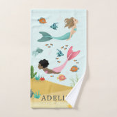 Mädchen Niedlich magisch unter dem Meer Meerjungfr Badhandtuch Set (Handtuch)