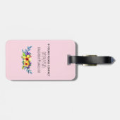 Mädchen Niedlich magischer Regenbogen Einhorn und Gepäckanhänger (Rückseite horizontal)