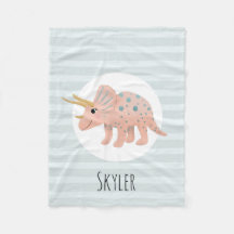 Mädchen Niedlich Moderne rosa Triceratops Dinosaur