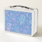 Mädchen Niedlich moderne Whimsikkids Metall Brotdose (Rückseite)