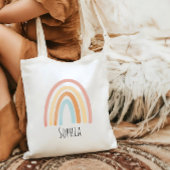 Mädchen Niedlich Pink Boho Wasserfarben Rainbow Ki Tragetasche