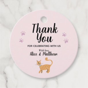 Mädchen Niedlich Pink Cat Cartoon Moderne Babydusc Geschenkanhänger