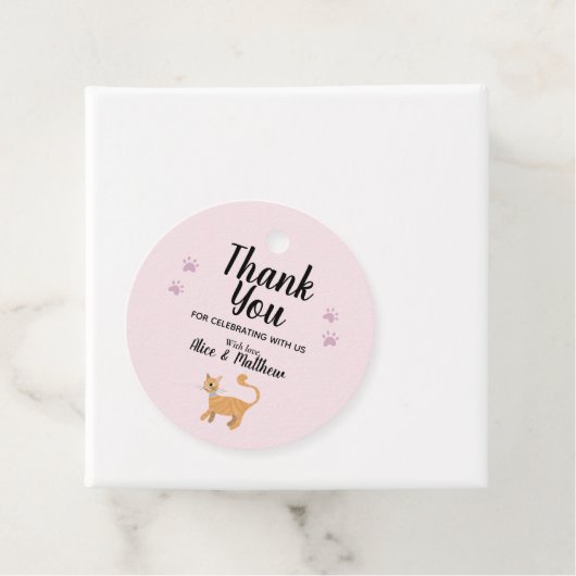 Mädchen Niedlich Pink Cat Cartoon Moderne Babydusc Geschenkanhänger (Beispiel)