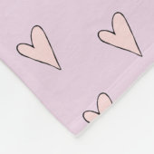 Mädchen Niedlich Pink Cupcake Muffin & Name Kinder Fleecedecke (Ecke)