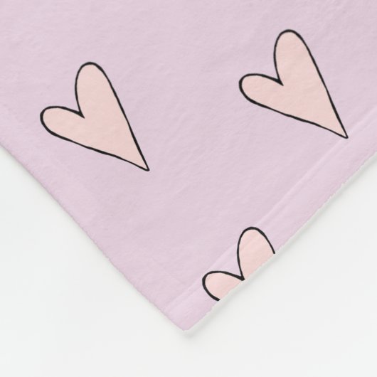 Mädchen Niedlich Pink Cupcake Muffin & Name Kinder Fleecedecke (Ecke)