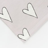 Mädchen Niedlich Pink Dinosaurier Cartoon und Name Fleecedecke (Ecke)