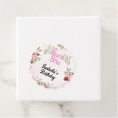 Mädchen Niedlich Pink Lila Butterfly Kindergeburts Geschenkanhänger (Beispiel)