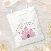 Mädchen Niedlich Pink Princess Palace 6. Geburtsta Geschenktütchen (Ausgeschnitten)