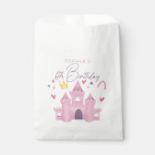 Mädchen Niedlich Pink Princess Palace 6. Geburtsta Geschenktütchen (Vorderseite)