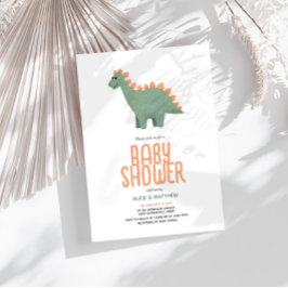 Mädchen Niedlich Pink T-Rex Dinosaur Blume Kinderd Einladung