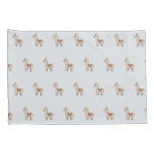 Mädchen Niedlich Rainbow Llama Cartoon und Name Ki Kissenbezug (Rückseite-Rechts)