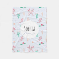 Mädchen Niedlich rosa Axolotl River Pattern Kinder