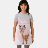 Mädchen Niedlich rosa Blumenwild und Blume Kinder Schürze (Insitu)