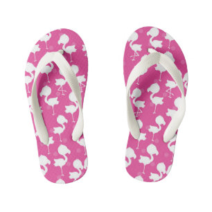Mädchen niedlich rosa Flamingo Muster Flip Flops Kinderbadesandalen