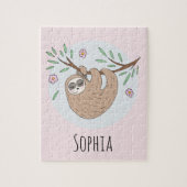 Mädchen Niedlich schlafen Schlucht mit Namen Kinde Puzzle (Vertikal)