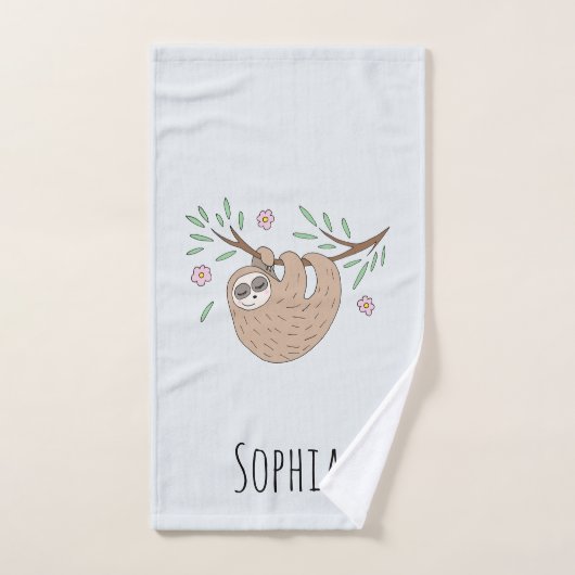 Mädchen Niedlich schlafend Schlaf Schlaf Tier und Badhandtuch Set (Handtuch)