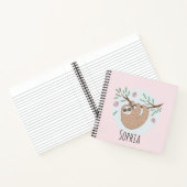 Mädchen Niedlich schlafend Schlaf Schlaf Tier und Notizblock (Innenseite)