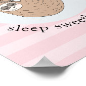 Mädchen Niedlich schlafend Schlaf Schlaf Tier und Poster (Ecke)