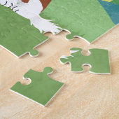 Mädchen Niedlich Springer Spanischer Hund Cartoon Puzzle (Seite)