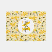 Mädchen Niedlich süße Sommerblütenbäume Kinder Fleecedecke (Vorderseite (Horizontal))