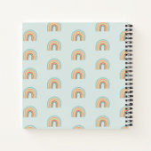 Mädchen Niedlich und Whimsical Boho Rainbow Kids Notizblock (Rückseite)