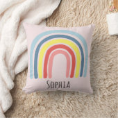 Mädchen Niedlich Whimsical Rainbow Cartoon und Nam Kissen (Decke)
