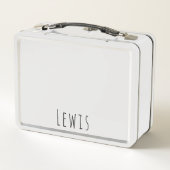 Mädchen Niedliche Lila Bauerntrappe Kinder Metall Brotdose (Rückseite)