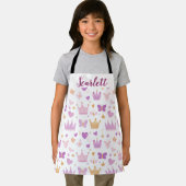 Mädchen Niedliche Personalisierte Princess Pattern Schürze (Insitu)