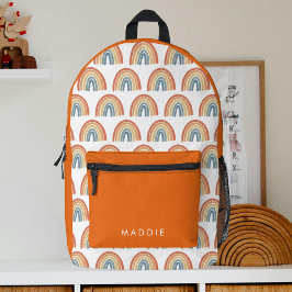 Mädchen Niedlicher Regenbogen Bedruckter Rucksack