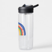 Mädchen Niedliches Regenbogenbuch zurück zum Schul Trinkflasche (Links)